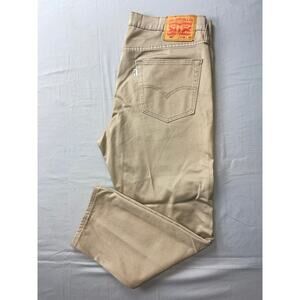 Levi's 541 Athletic Taper 5-Pocket Stretch Denim Jeans. Beige, 33X27. EUC!!